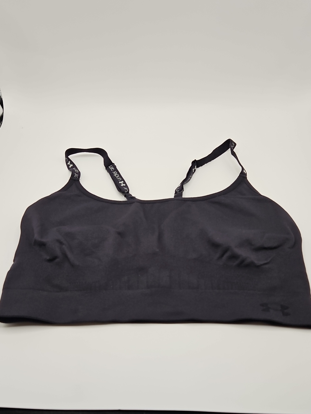 Under Armour Black Lightweight Seamless Sports Bralette Sports Bra XL UA